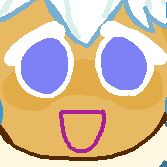 drawing of snow sugar cookie from cookie run & its pet